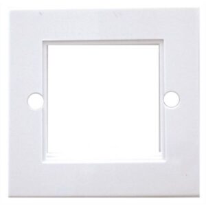 PLATE 1 GANG 2 MODULE WHITE