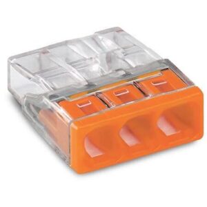 WAGO 3-PORT 24A(2.5MM)PUSH CONNECTOR(100)