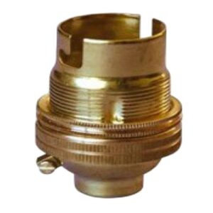 1/2" POLISHED BRASS BC LAMPHOLDER