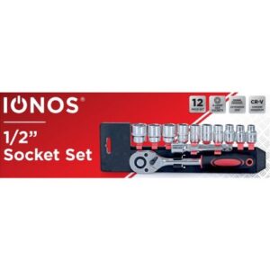 IONOS 10PC  1/2in SOCKET SET+ EXTENSION BAR
