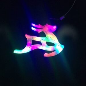 30CM 20LED REINDEER MULTI COLOUR WINDOW LIGHT