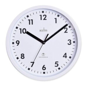 ACCTIM NARDO WHITE RADIO CONTROL WALL CLOCK