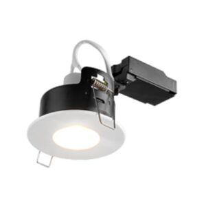 ALL LED ICAN75 CONVERTER PLATE, 75-125MM CUTOUT, SATIN NICKEL - COMPLETE WITH EXTENSION CLIPS