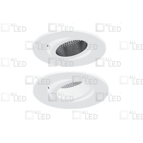 ALL LED ICAN75 PLATINUM POLAR WHITE, CUSTOMISABLE ANTI-GLARE, TWIST & LOCK ADJUSTABLE BEZEL, INC POLAR WHITE & CARBON BLACK BAFFLE