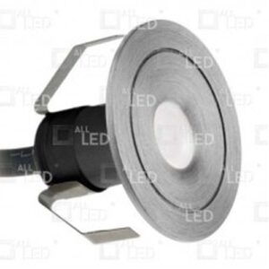 ALL LED MINI 1W LED MARKER LIGHT, 4000K, BRUSHED ALUMINIUM, IP44