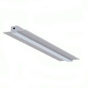 ALL LED STEALTHLINE 2M ANODISED ALUMINIUM, PLASTER-IN TRIMLESS PROFILE WITH OPAL DIFFUSER, EXTRUDED 6063 AIRCRAFT ALUMINIUM, INCL END CAPS