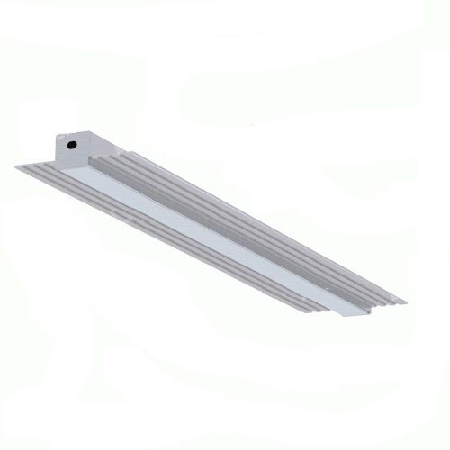 ALL LED STEALTHLINE 2M ANODISED ALUMINIUM, PLASTER-IN TRIMLESS PROFILE WITH OPAL DIFFUSER, EXTRUDED 6063 AIRCRAFT ALUMINIUM, INCL END CAPS
