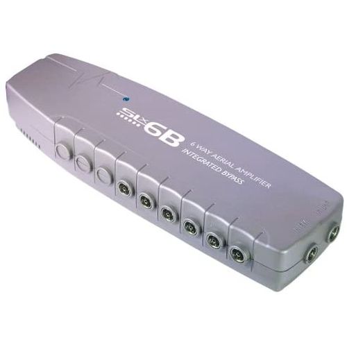 6 WAY 0-11DB UHF-FM-DAB AERIAL AMP