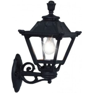 ASBAC GOLIA BISSO E27 WALL LANTERN BLACK