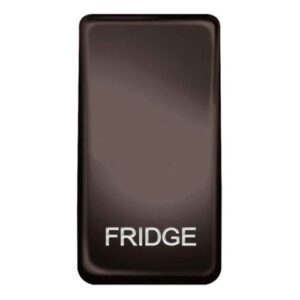 BG BLACK NICKEL GRID ROCKER MARKED FRIDGE