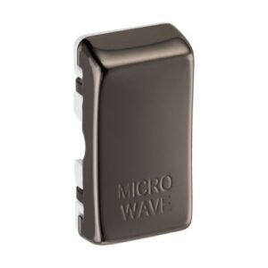 BG BLACK NICKEL GRID ROCKER MARKED MICROWAVE
