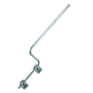 7.5FT X1.25" CRACKED/ SWAN NECK MAST+TWIN WALL BKT