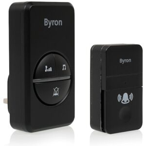 BYRON WIRELESS KINETIC DOOR CHIME - BLACK