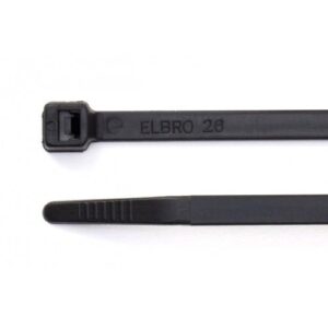 430MM X 4.8MM BLACK CABLE TIES (100)
