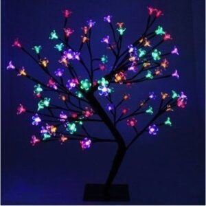 60CM 128 LED BLOSSOM TREE - MULTI COLOURED
