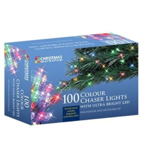 100 LED CHASER LIGHTS IN/OUT MULTI-COL.