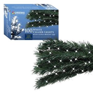100 LED CHASER LIGHTS IN/OUT WHITE