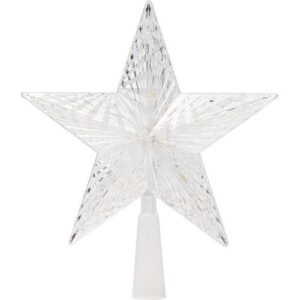 18CM WHITE LED STAR TREE TOPPER