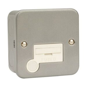 CLICK ESSENTIALS METAL CLAD 13A FUSED SPUR FLEX OUTLET