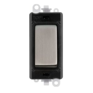 CLICK GRIDPRO MODULES INTERMEDIATE SWITCH 20AX SWITCH BLACK STAINLESS STEEL