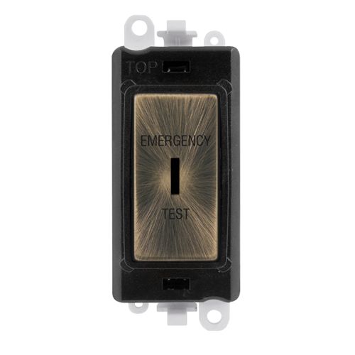 CLICK GRIDPRO MODULES EMERGENCY TEST KEYSWITCH 20A DP BLACK AB