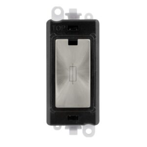 CLICK GRIDPRO MODULES FUSED 13A FUSE BLACK SATIN CHROME