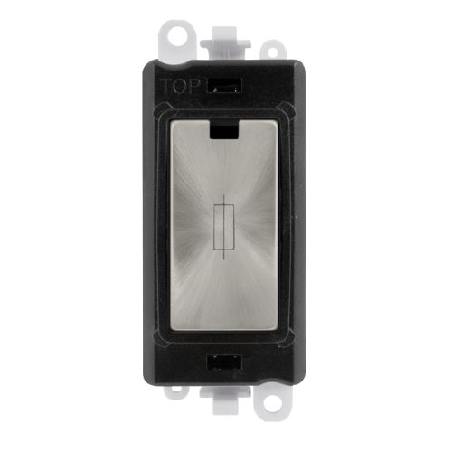 CLICK GRIDPRO MODULES FUSED 13A FUSE BLACK SATIN CHROME