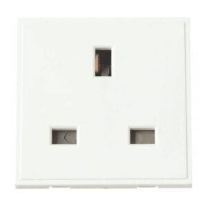 CLICK NEW MEDIA GLOSS SOCKET OUTLET MODULES 13A UK SOCKET OUTLET POLAR WHITE