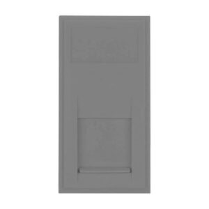 CLICK NEW MEDIA MATT SINGLE MEDIA MODULES RJ45 CAT5E OUTLET GREY