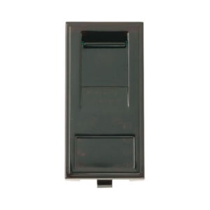 CLICK NEW MEDIA MATT SINGLE MEDIA MODULES RJ45 CAT6 OUTLET MATT BLACK