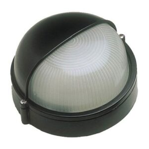 CLICK OVIA BARRA BLACK 60W E27 ROUND IP54 BULKHEAD EYELI