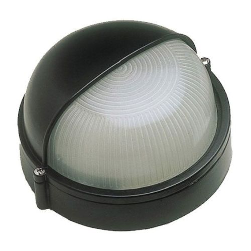 CLICK OVIA BARRA BLACK 60W E27 ROUND IP54 BULKHEAD EYELI