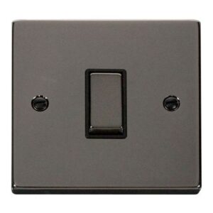 CLICK DECO VICTORIAN BLACK NICKEL INGOT 10A 1-GANG 2WAY SWITCH