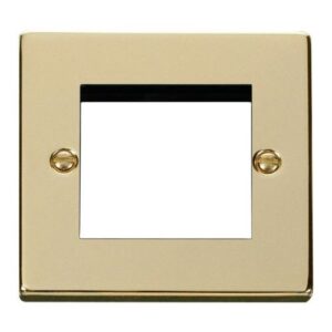 CLICK NEW MEDIA VPBR 1-GANG 2-MODULE PLATE FOR DATA MODULES