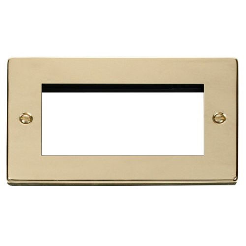CLICK NEW MEDIA VPBR 2-GANG 4-MODULE PLATE FOR DATA MODULES