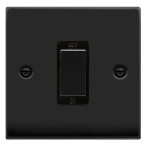 CLICK DECO VICTORIAN MATT BLACK 1G 45A COOKER SWITCH