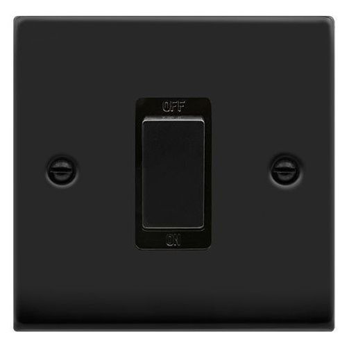 CLICK DECO VICTORIAN MATT BLACK 1G 45A COOKER SWITCH