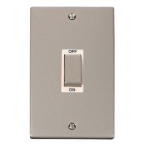CLICK DECO VICTORIAN PEARL NICKEL INGOT 2G 45A DP SWITCH WH