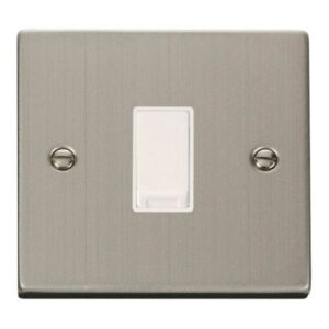 CLICK DECO VICTORIAN STAINLESS STEEL 10A 1-GANG 2 WAY SWITCH