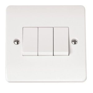 CLICK MODE SWITCH PLATES 3-GANG 2 WAY 10A PLATE SWITCH