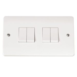 CLICK MODE SWITCH PLATES 4-GANG 2 WAY 10A PLATE SWITCH