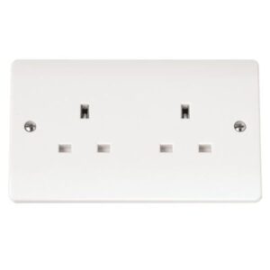 CLICK MODE SOCKET 13A UK 2-GANG UNSWITCHED 13A SOCKET