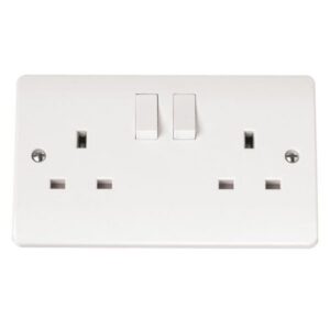CLICK MODE SOCKET 13A UK 2-GANG DOUBLE POLE 13A SOCKET OUTLET SWI
