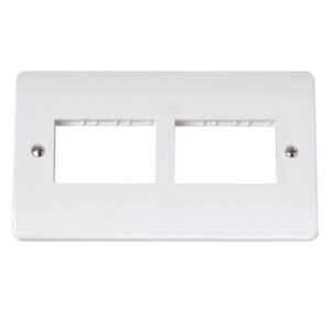 CLICK MINIGRID UNFURNISHED PLATES MODE DOUBLE SWITCH PLATE 6-GANG APERTURE