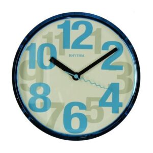 RHYTHM WALL CLOCK-BLUE