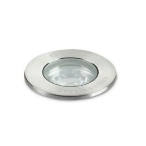 COLLINGWOOD LOW PROFILE GROUND LIGHT WITH 1W WARM WHITE LED.