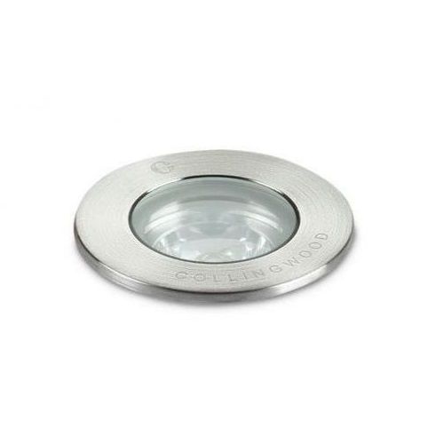 COLLINGWOOD LOW PROFILE GROUND LIGHT WITH 1W WARM WHITE LED.