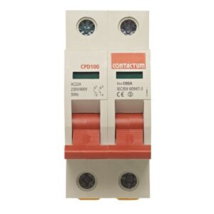CONTACTUM 100A D/POLE ISOLATOR