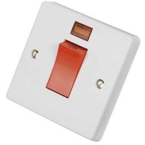 CRABTREE 1G 45A SWITCH + NEON