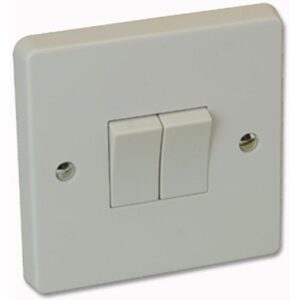 CRABTREE 6A 2G 2WAY LIGHT SWITCH